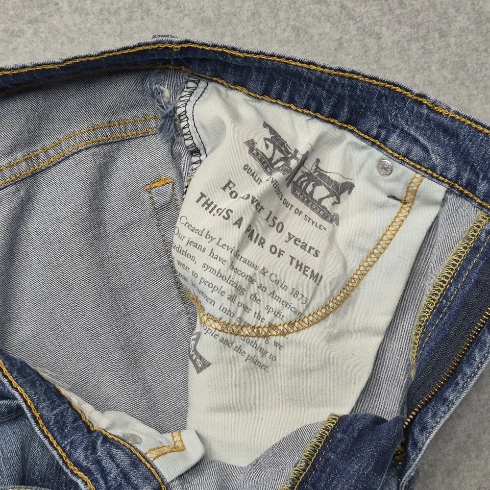Levis 541 Jeans Mens 34x29 Athletic Tapered Blue Denim Pants Classic Medium Wash